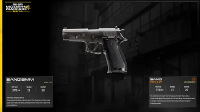 Sang 9mm MW4 official Beta weapon artwork
